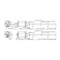 FST-RH Presión Tubo exterior Sensor de desplazamiento magnetoestrictivo, sensor de posición